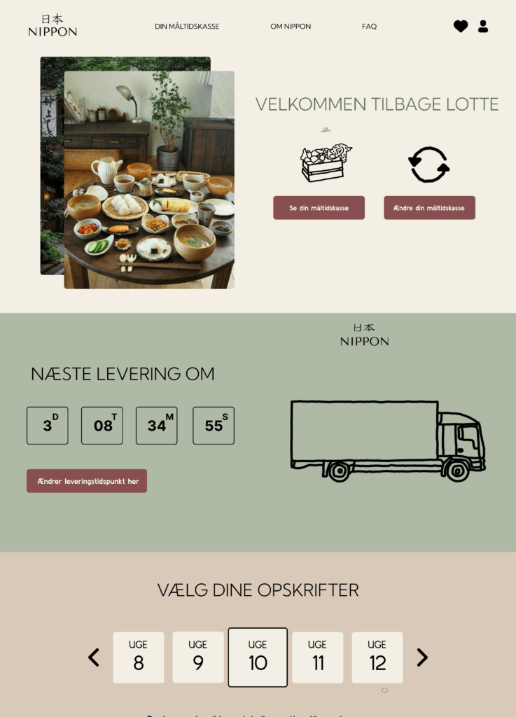 Nippon efter login