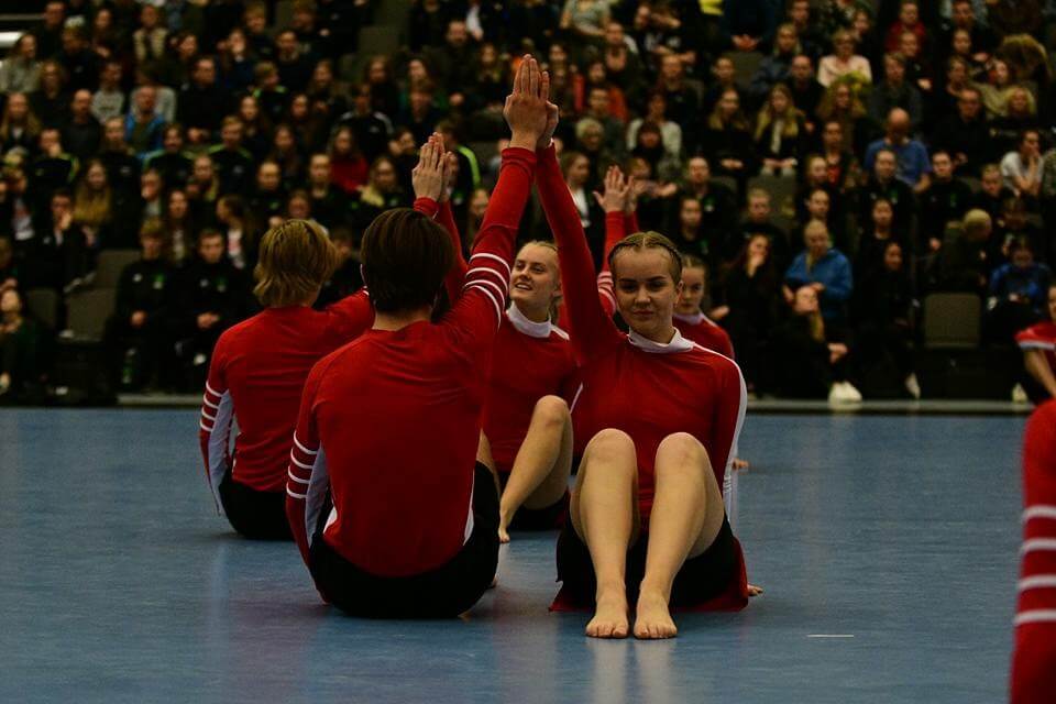 Gymnastikopvisning under mit efterskoleophold