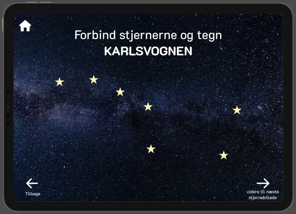 Forbind stjernerne og tegn Karlsvognen