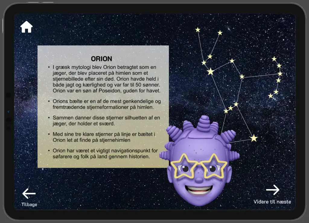 Læring om Orion